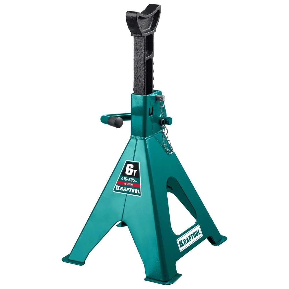 KRAFTOOL  S-PIN, 6 т, 415 - 605 мм, усиленная страховочная подставка со штифтом (43465-6) 43465-6