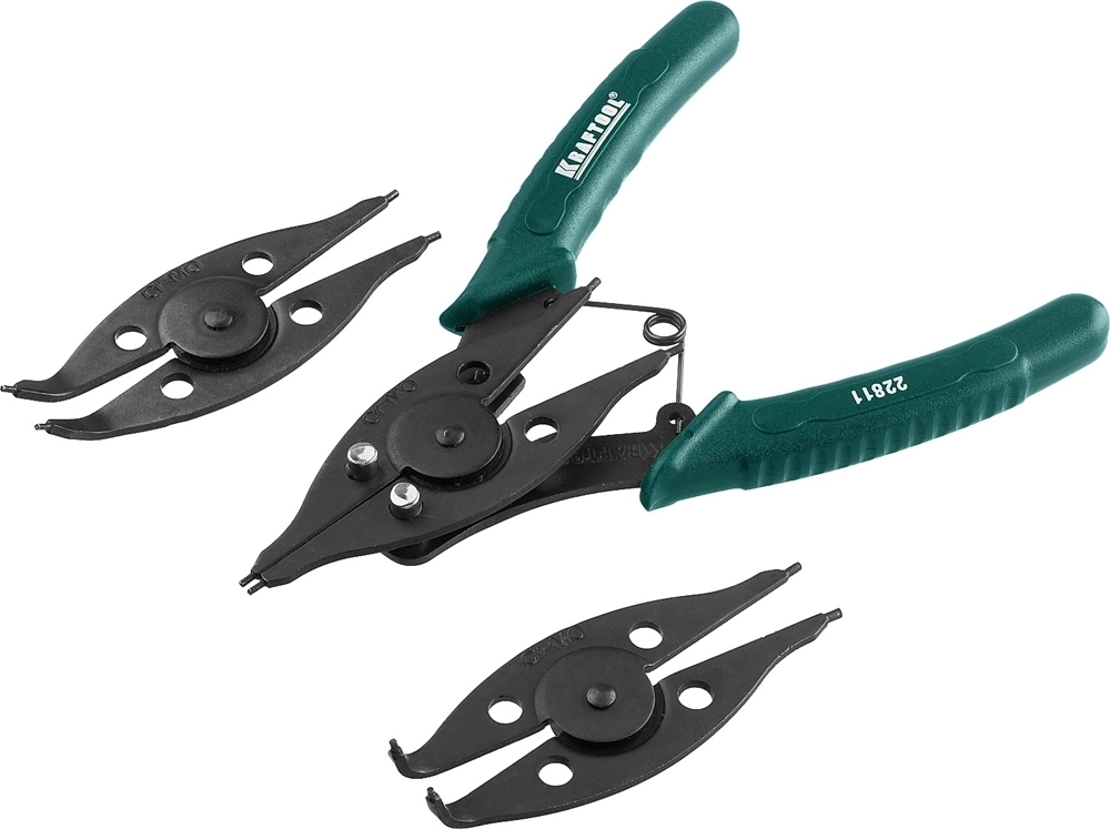KRAFTOOL  Universal 6-in-1, внешний/внутренний, съемник стопорных колец (22811) 22811