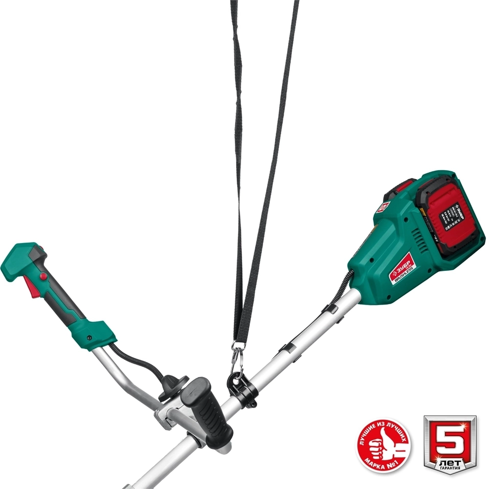 ЗУБР  С1-18, 36 В, 35/25.5 см, 2х18 В АКБ (2 А·ч), бесщеточный триммер (ТАБ-365-22) ТАБ-365-22