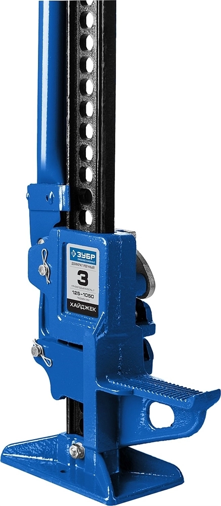 ЗУБР  Хай-джек, 3 т, 125 - 1050 мм, реечный механический домкрат, Профессионал (43045-3-110) 43045-3-110_z01