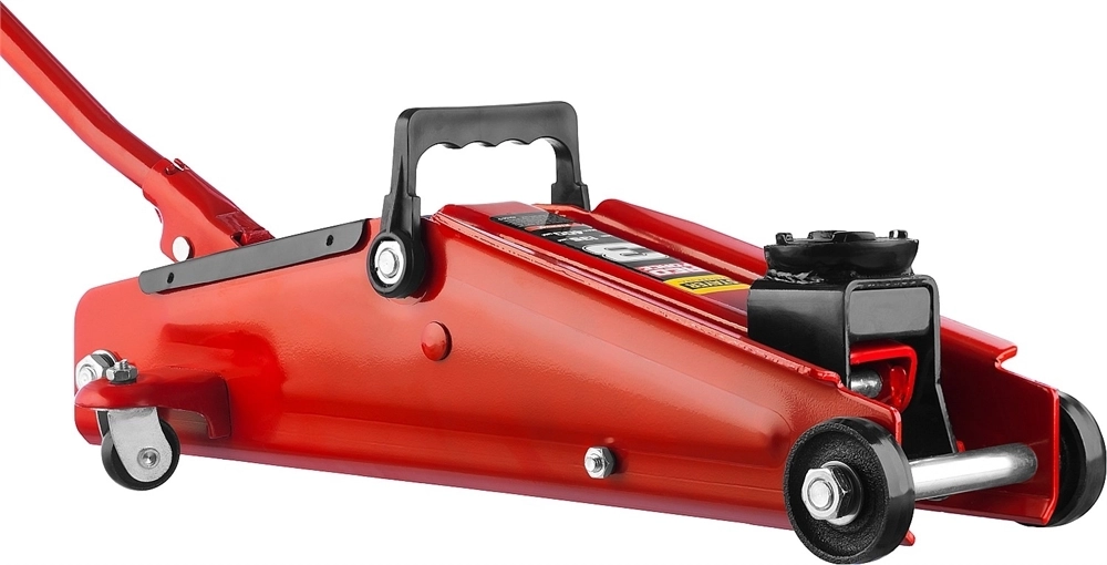 STAYER  R-33 RED FORCE, 3 т, 135 - 400 мм, подкатной домкрат с увеличенным подъемом, Professional (43154-3) 43154-3