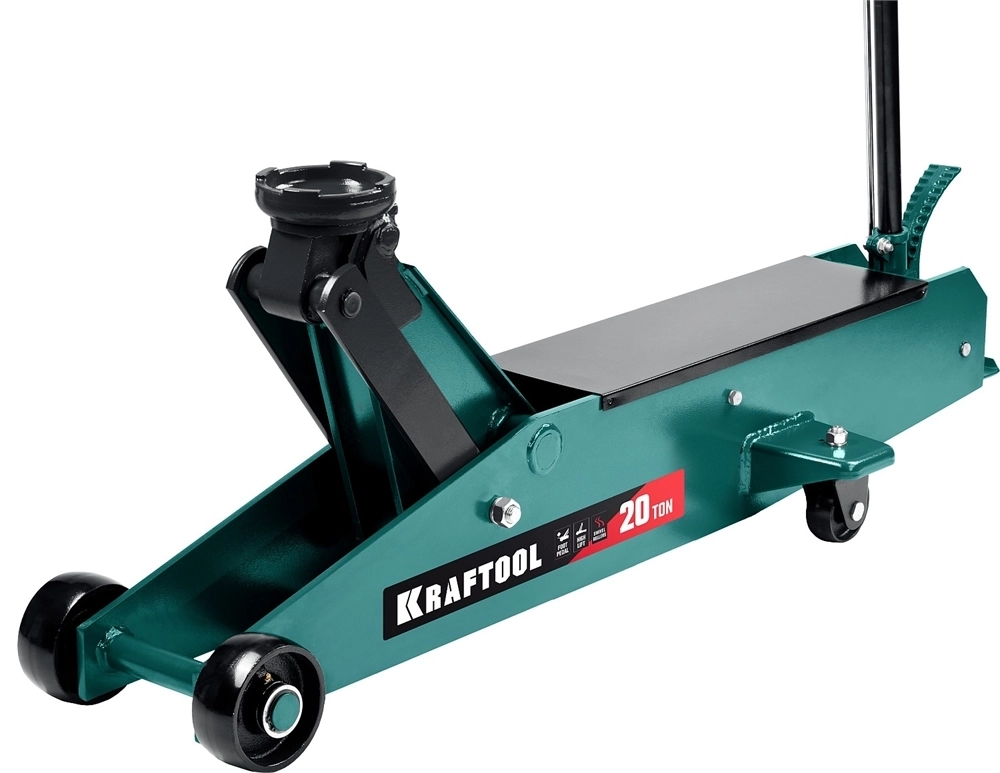 KRAFTOOL  HIGH-LIFT, 20 т, 220 - 680 мм, для тяжелой техники, подкатной домкрат (43455-20) 43455-20