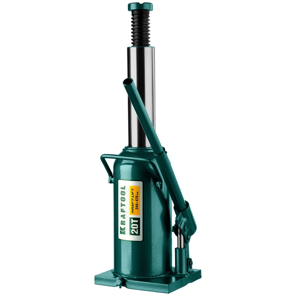 KRAFTOOL  KRAFT-LIFT, 20 т, 244 - 478 мм, бутылочный гидравлический домкрат (43462-20) 43462-20_z01