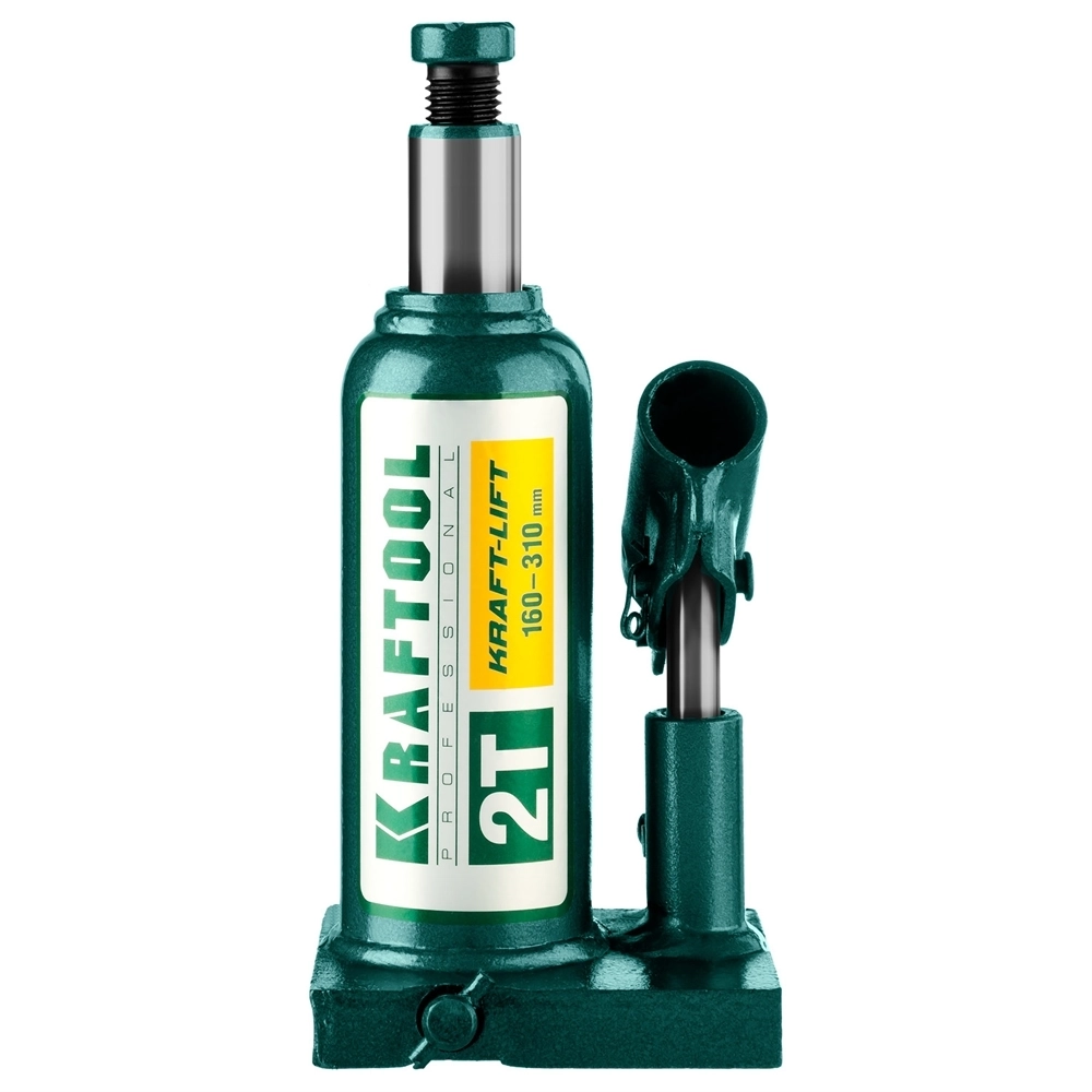 KRAFTOOL  KRAFT-LIFT, 2 т, 158 - 308 мм, бутылочный гидравлический домкрат (43462-2) 43462-2_z01