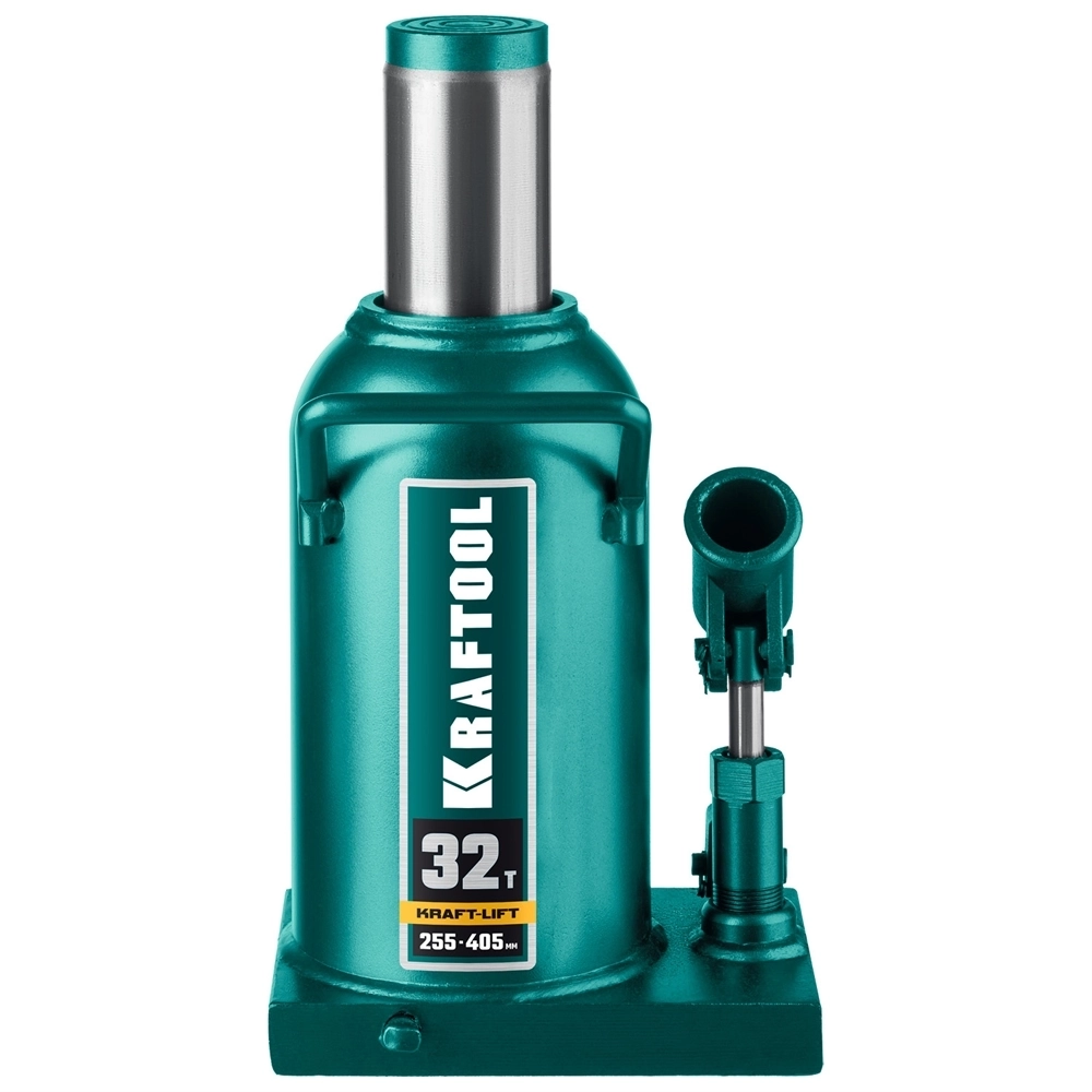 KRAFTOOL  KRAFT-LIFT, 32 т, 255 - 405 мм, бутылочный гидравлический домкрат (43462-32) 43462-32_z01