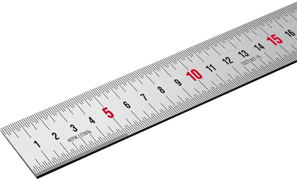 ЗУБР  Про-15, длина 0.15 м, усиленная нержавеющая линейка, Профессионал (34280-015) 34280-015