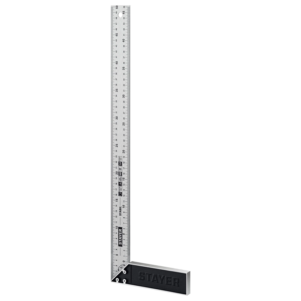 STAYER  500 мм, столярный угольник, Professional (3431-50) 3431-50