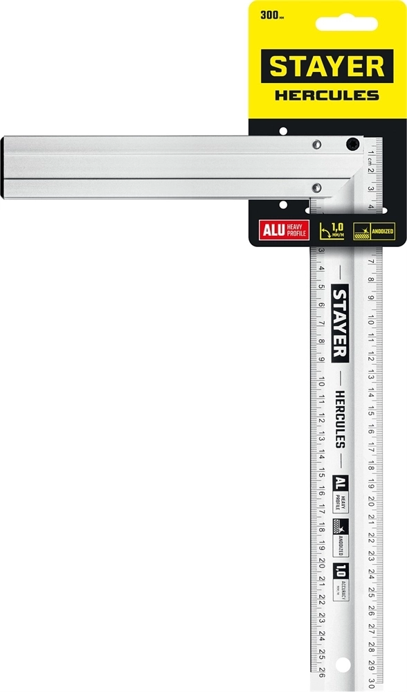 STAYER  300 мм, жесткий столярный угольник, Professional (3432-30) 3432-30