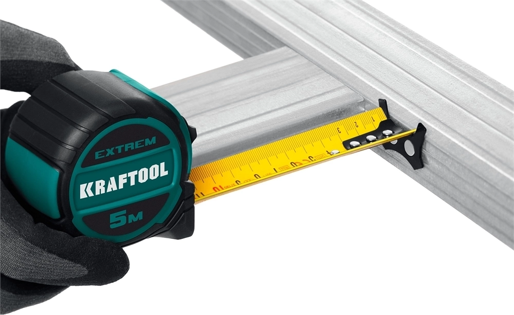 KRAFTOOL  Extrem, 5 м х 32 мм, рулетка со сверх широким полотном (34127-5) 34127-5