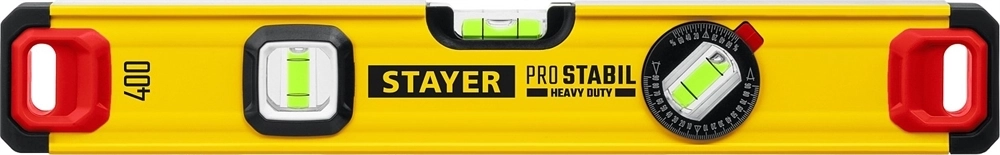 STAYER  PRO STABIL, 400 мм, усиленный профиль, уровень с поворотным глазком, Professional (3471-040) 3471-040_z02