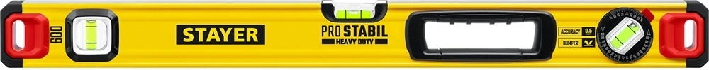 STAYER  PRO STABIL, 600 мм, усиленный профиль, уровень с поворотным глазком, Professional (3471-060) 3471-060_z02