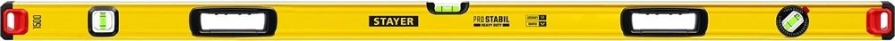 STAYER  PRO STABIL, 1500 мм, усиленный профиль, уровень с поворотным глазком, Professional (3471-150) 3471-150_z02
