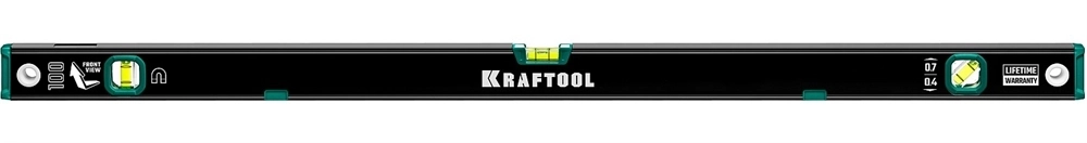 KRAFTOOL  1000 мм, усиленный профиль, с зеркальным глазком, магнитный уровень (34785-100) 34785-100