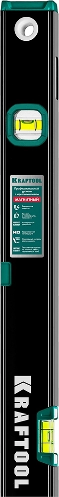 KRAFTOOL  1000 мм, усиленный профиль, с зеркальным глазком, магнитный уровень (34785-100) 34785-100