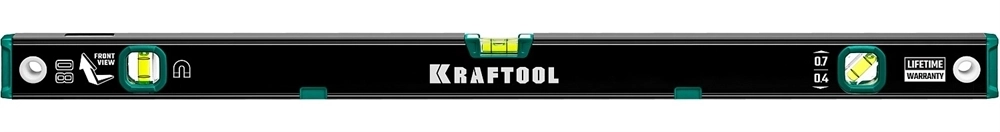 KRAFTOOL  800 мм, усиленный профиль, с зеркальным глазком, магнитный уровень (34785-80) 34785-80