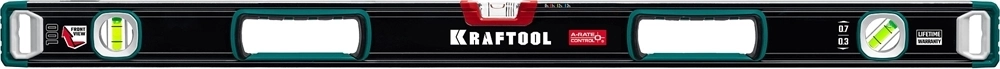 KRAFTOOL  A-RATE CONTROL, 1000 мм, точность 0.3 мм/м, с инновационным зеркальным глазком, сверхпрочный уровень (34986-100) 34986-100
