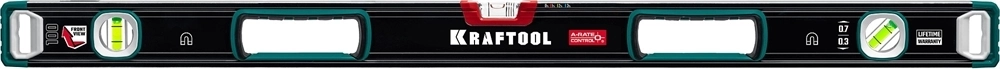KRAFTOOL  A-RATE CONTROL, 1000 мм, точность 0.3 мм/м, с зеркальным глазком, сверхпрочный магнитный уровень (34988-100) 34988-100