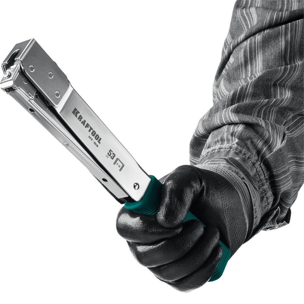 KRAFTOOL  HAMMER TACKER, тип 53 (A/10/JT21) 23GA (6 - 10 мм), высокоскоростной стальной скобозабиватель (3153) 3153