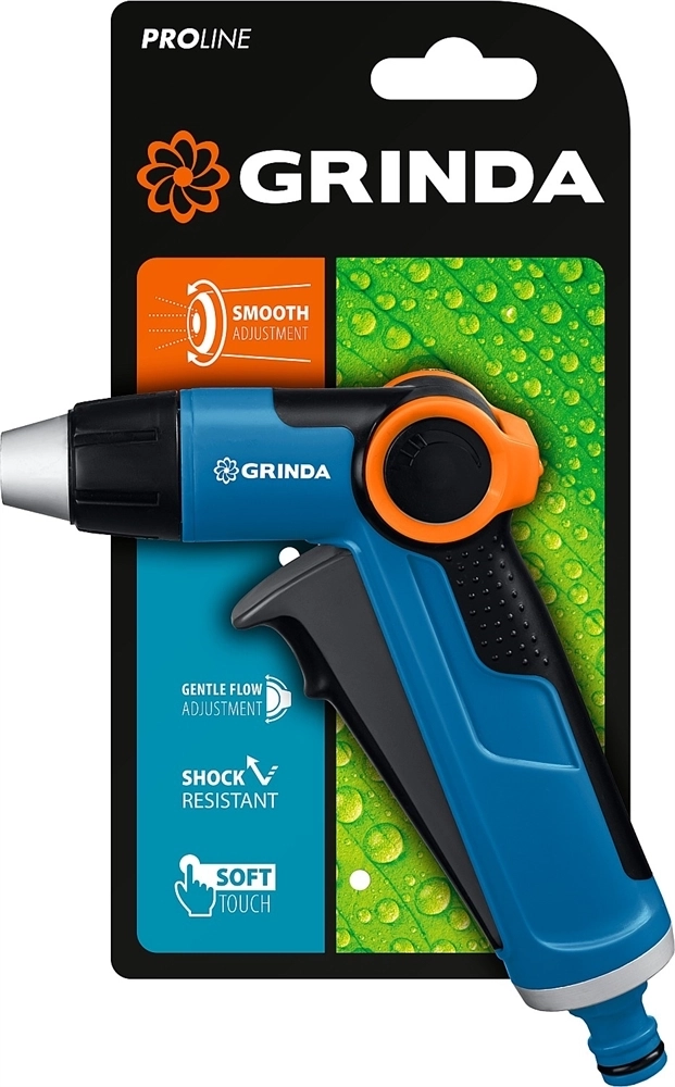GRINDA  X-R, с регулятором напора, плавная регулировка, курок спереди, двухкомпонентный, поливочный пистолет, PROLine (8-427113) 8-427113_z02