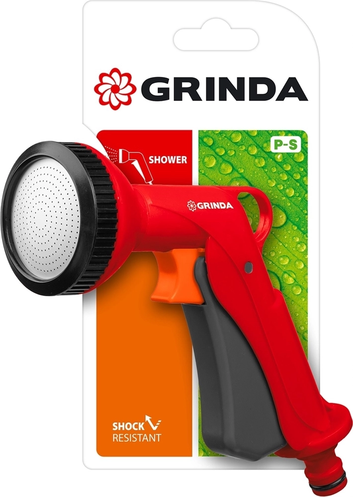 GRINDA  P-S, душевой, курок спереди, пластиковый, поливочный пистолет (8-427365) 8-427365_z01