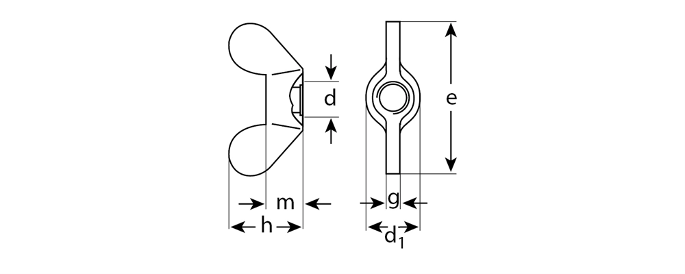 ЗУБР DIN 315, M4, цинк, 5 кг, барашковая гайка (303730-04) zb  303730-04
