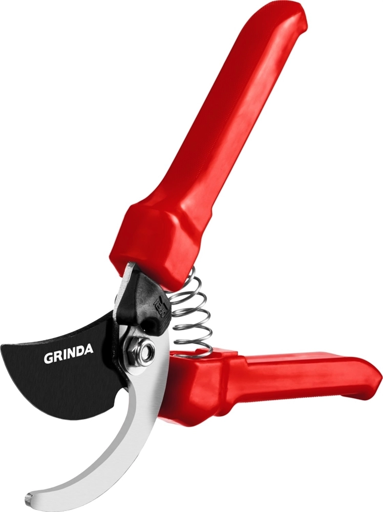 GRINDA  G-33, 200 мм, закаленные лезвия, тефлоновое покрытие, пластиковые рукоятки, плоскостной секатор (40211) 40211_z02