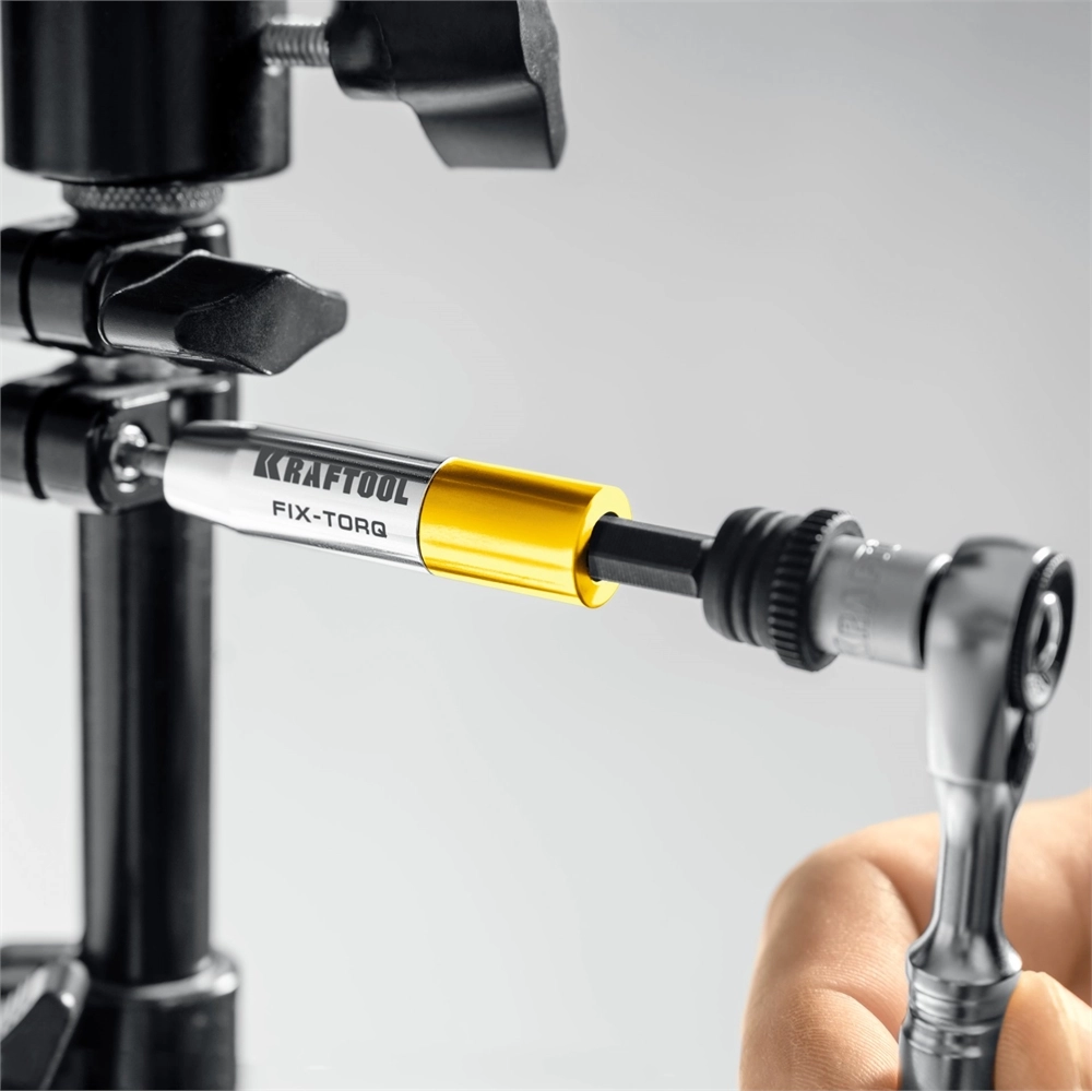 KRAFTOOL FIX-TORQ 2.0 Нм динамометрический адаптер для бит (64035-2.0) zb  64035-2.0