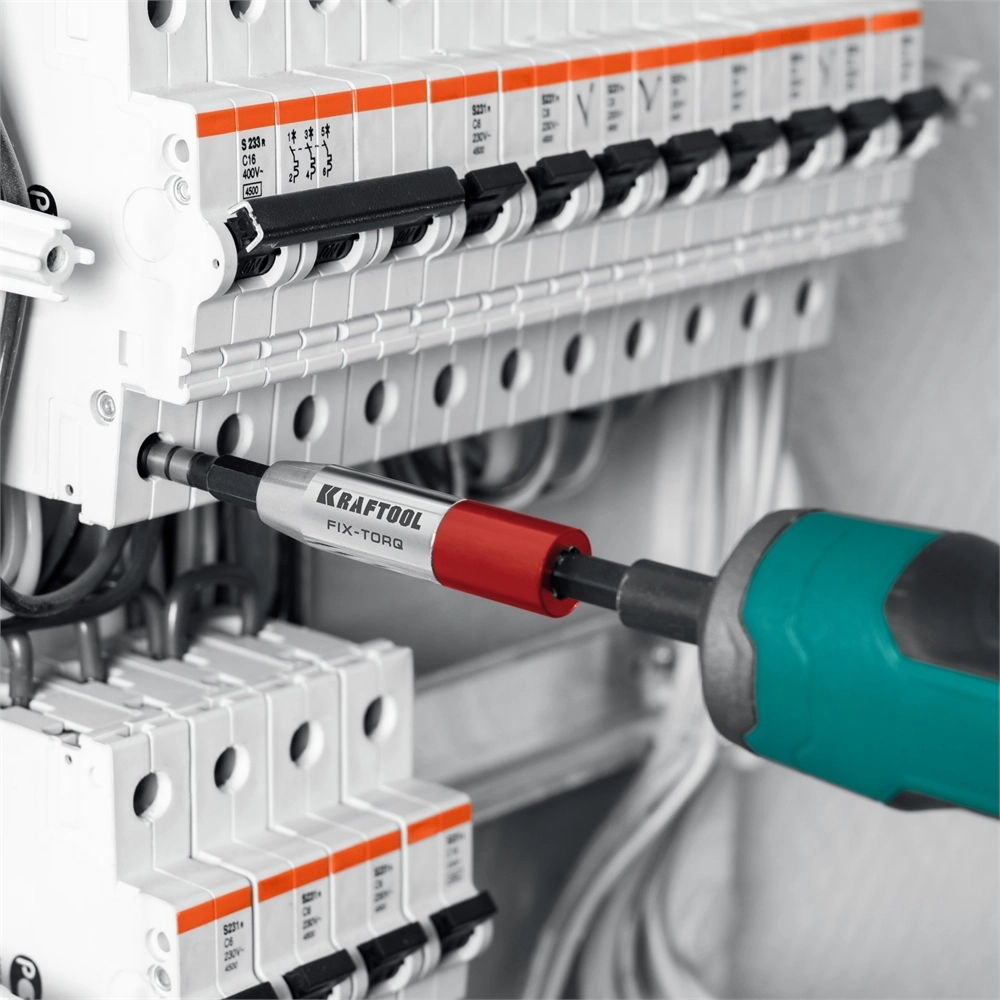 KRAFTOOL FIX-TORQ 4.0 Нм динамометрический адаптер для бит (64035-4.0) zb  64035-4.0