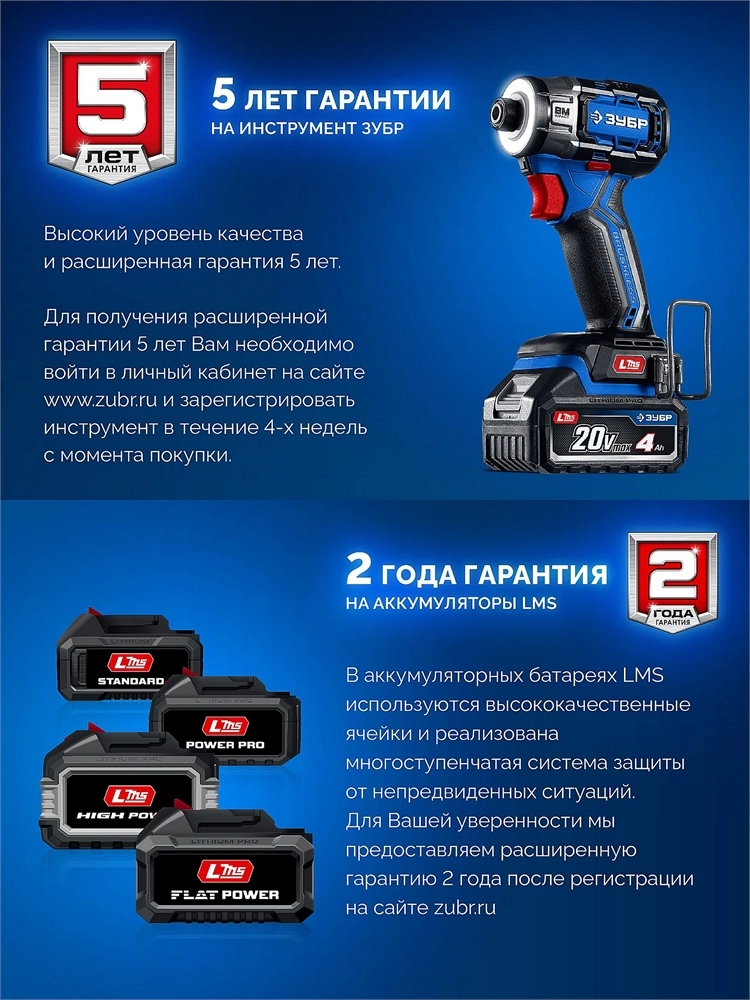 ЗУБР 20 В, 500 Н·м, без АКБ (LMS), бесщеточный ударный гайковерт, ПРОФЕССИОНАЛ (GB-550) zb  gb-550