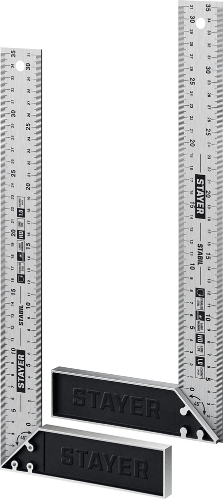 STAYER 350 мм, столярный угольник, Professional (3431-35) zb  3431-35_z02