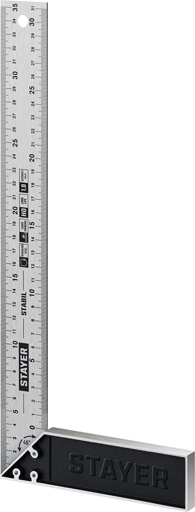 STAYER 350 мм, столярный угольник, Professional (3431-35) zb  3431-35_z02