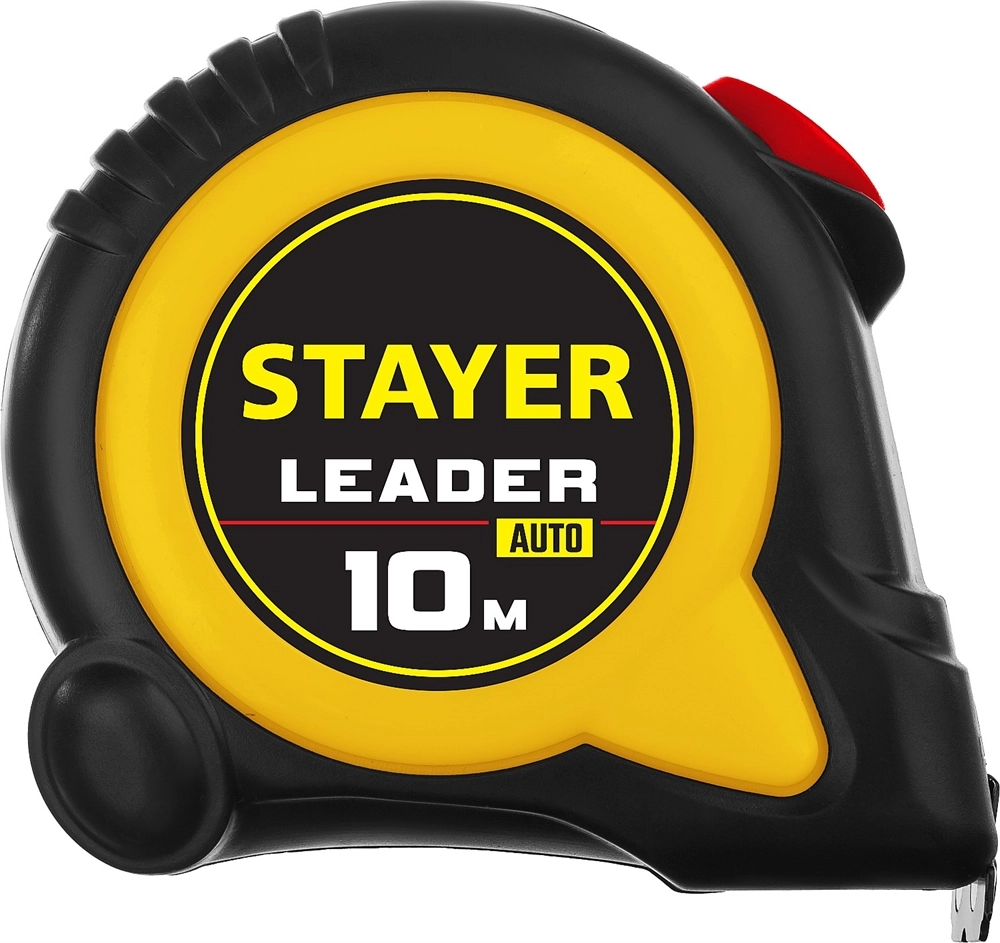 STAYER Leader, 10 м х 25 мм, рулетка с автостопом, Professional (3402-10-25) zb  548893