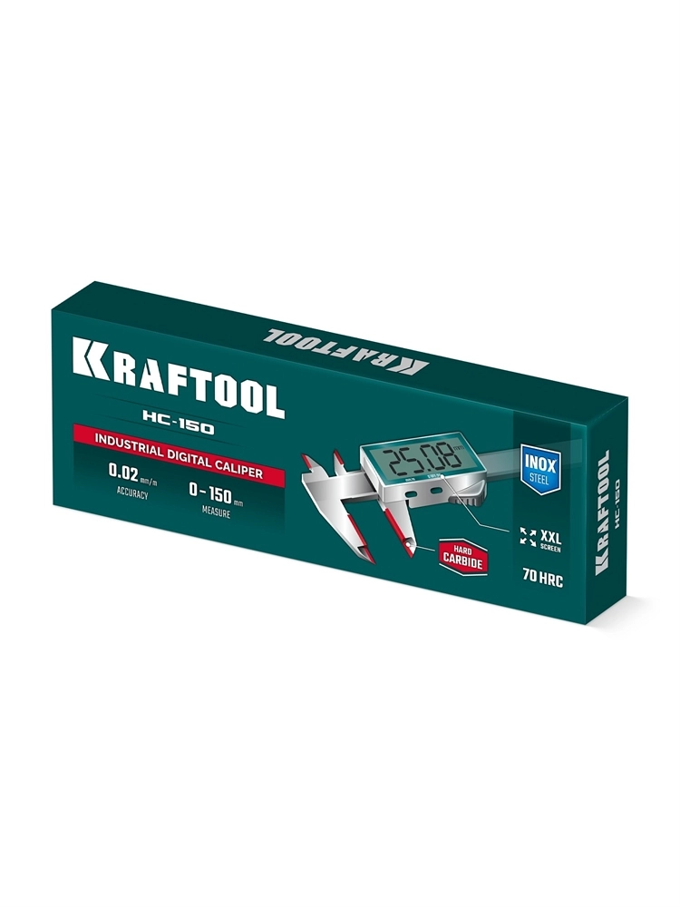 KRAFTOOL HC-150, 150 мм, штангенциркуль твердосплавный (34462-15) zb  34462-15