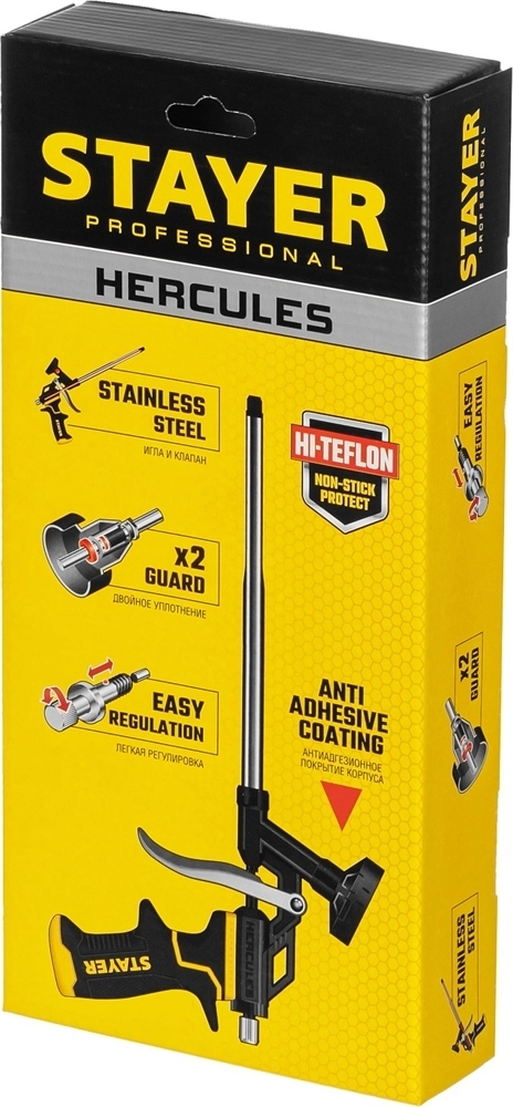 STAYER  Hercules, тефлоновый пистолет для монтажной пены, Professional (06861_z03) 06861_z03
