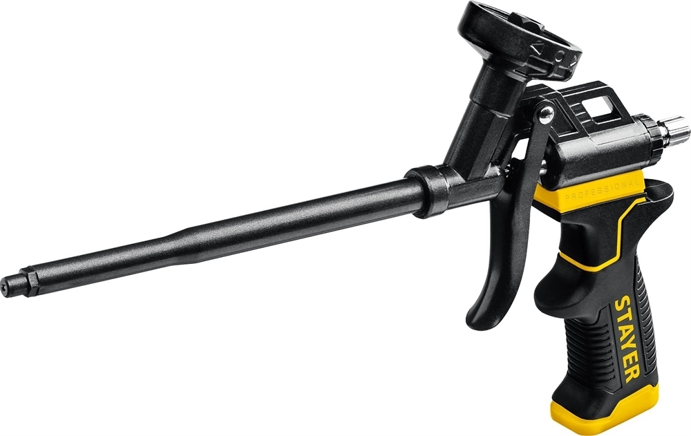 STAYER  Black PRO, тефлоновый пистолет для монтажной пены, Professional (06862_z02) 06862_z02