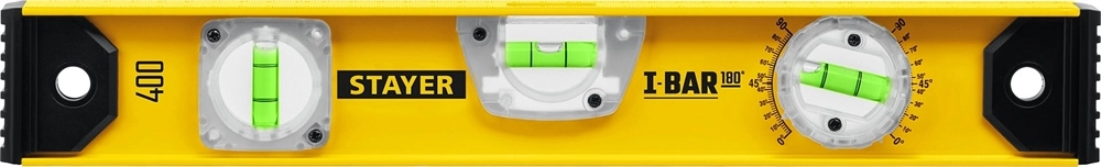 STAYER I-Bar 180˚, 400 мм, двутавровый, уровень с поворотным глазком (3470-040) zb  3470-040_z02