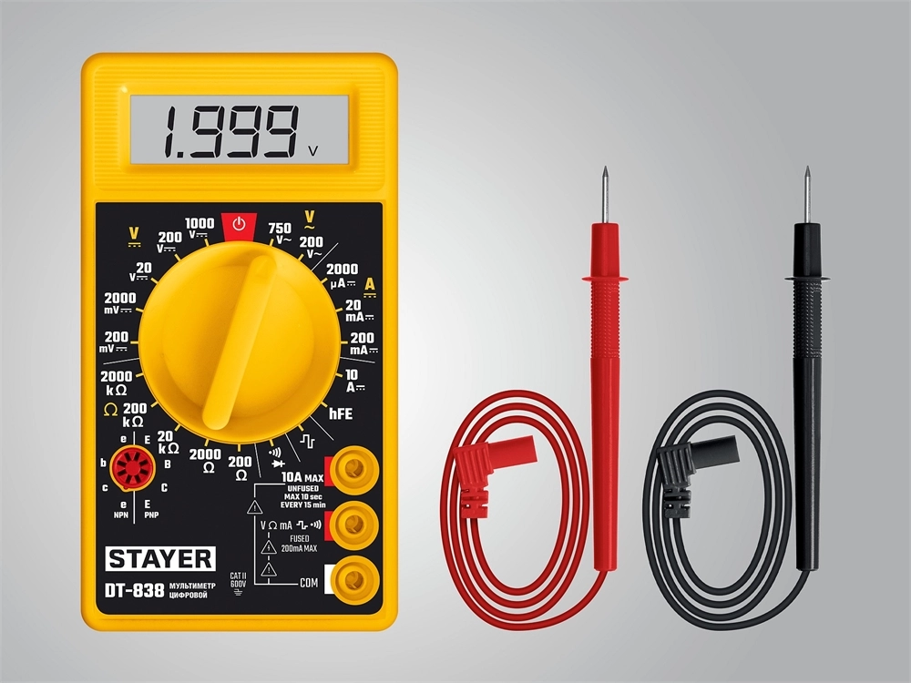 STAYER DT-838 Цифровой мультиметр (45306) zb  45306_z01