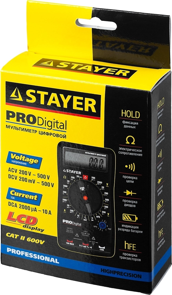 STAYER PRODigital Цифровой мультиметр (45310) zb  45310
