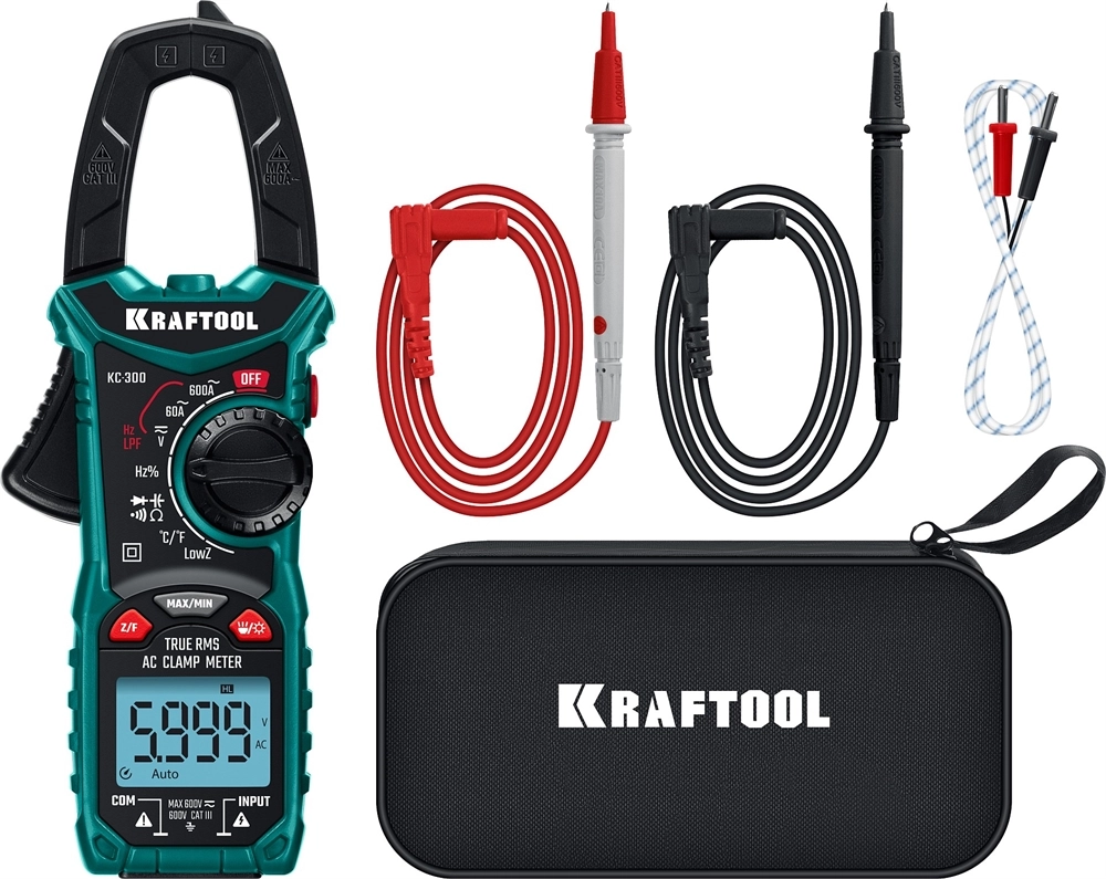 KRAFTOOL KC-300 Цифровые токовые клещи (59832) zb  59832