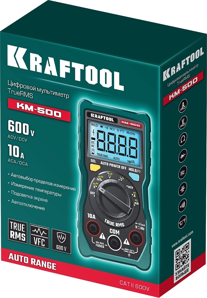 KRAFTOOL KM-500 цифровой мультиметр (59856) zb  59856