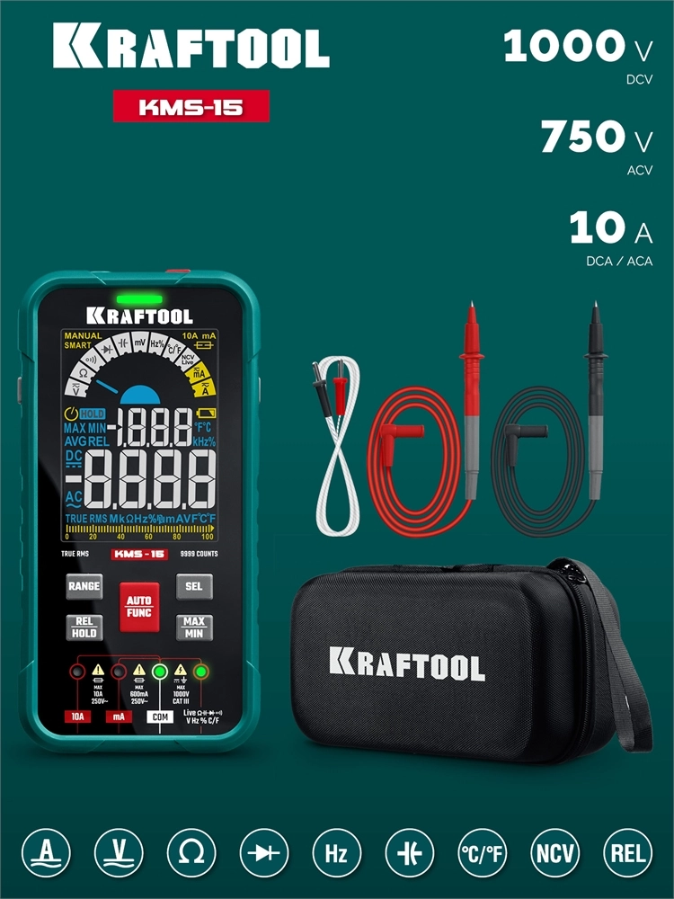 KRAFTOOL KMS-15 смарт-мультиметр цифровой (59870) zb  59870