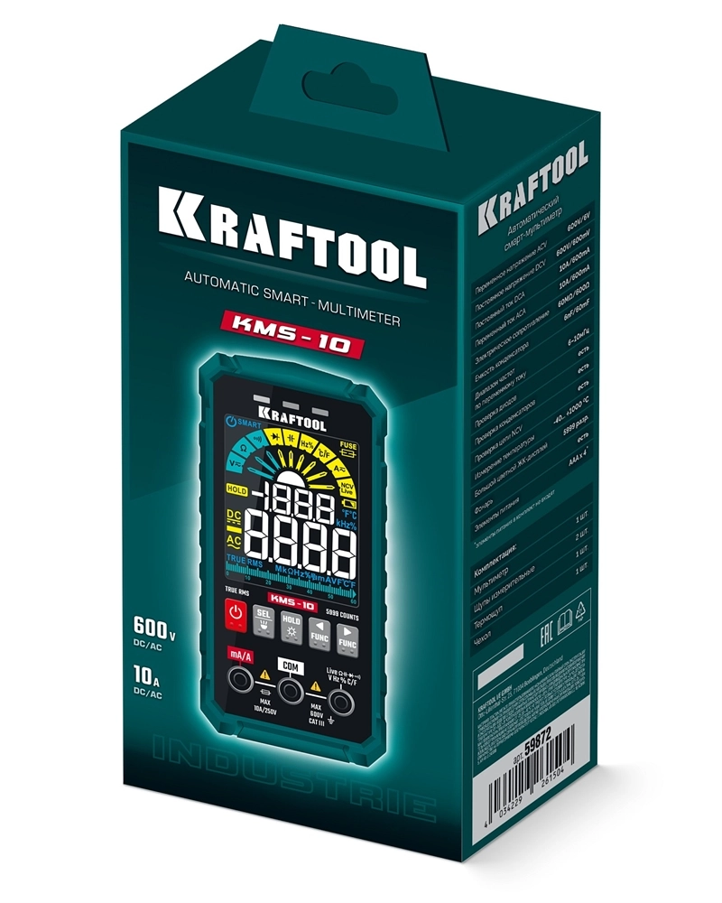 KRAFTOOL KMS-10 смарт-мультиметр цифровой (59872) zb  59872