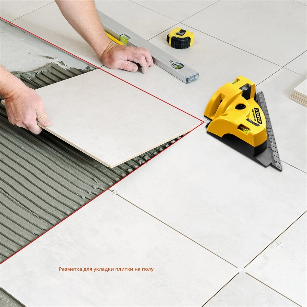 STAYER 8 м, лазерный угольник для кафеля, Professional (34928) zb  34928