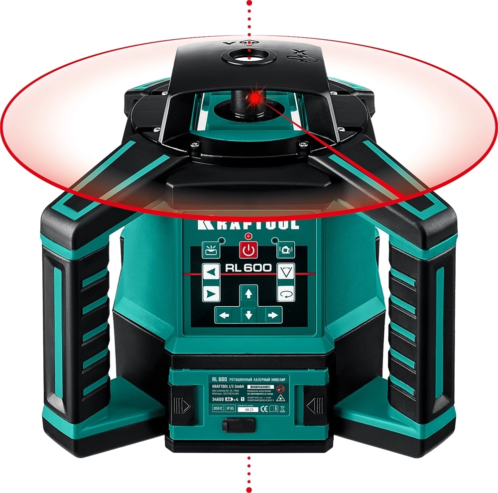KRAFTOOL RL600, 600 м, ротационный лазерный нивелир (34600) zb  34600_z01