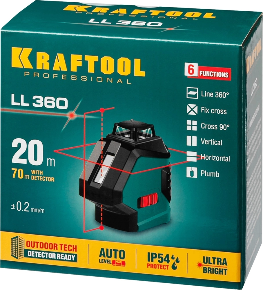 KRAFTOOL LL360, лазерный нивелир (34645) zb  34645