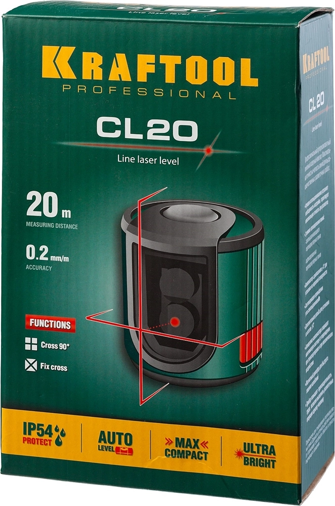 KRAFTOOL CL 20, лазерный нивелир (34700) zb  34700