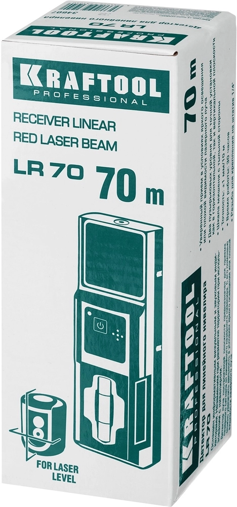 KRAFTOOL LR 70, детектор для линейного нивелира (34607) zb  34607