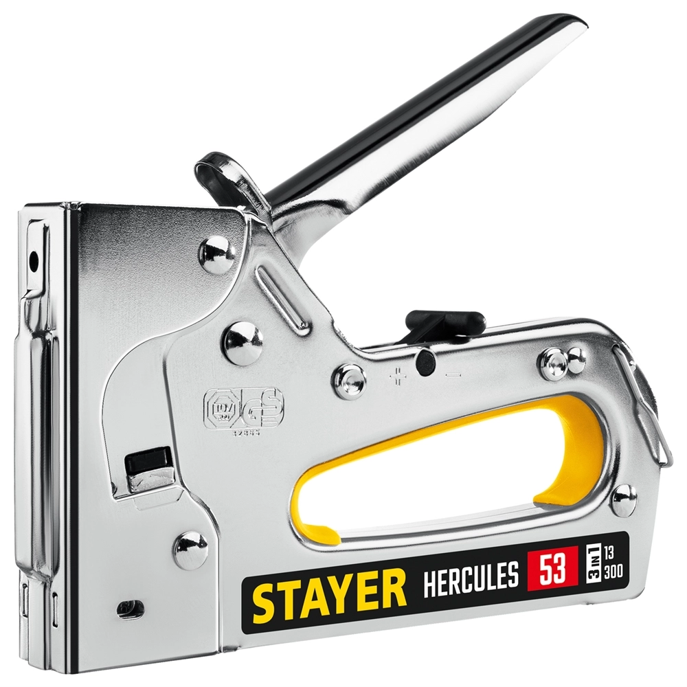STAYER HERCULES-53, тип 53 (A/10/JT21) 23GA (6 - 14 мм)/13/300, стальной рессорный степлер, Professional (31519) zb  31519
