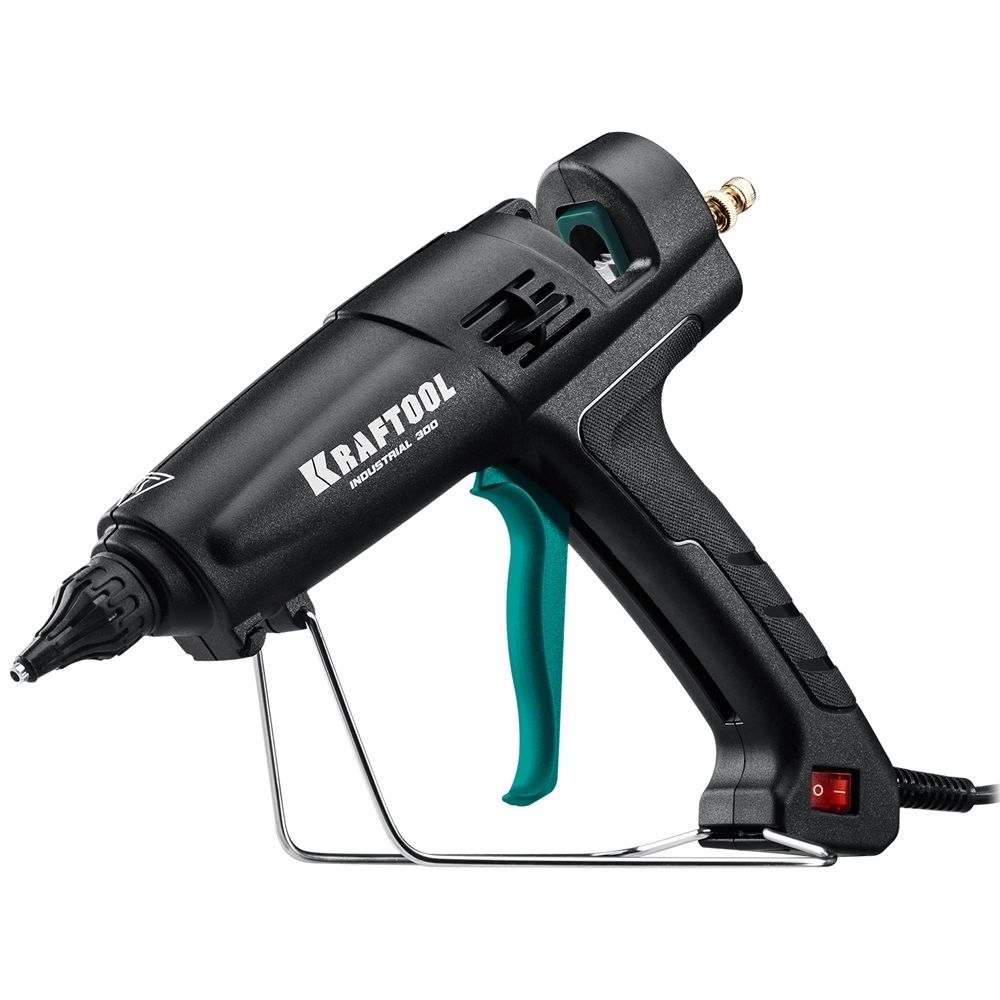 KRAFTOOL Industrial 300, d 11 - 12 мм, 45 г/мин, электрический термоклеевой пистолет (06842) zb  6842