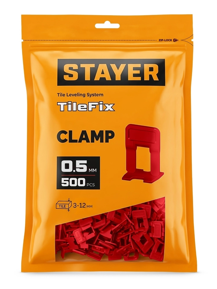 STAYER СВП TileFix, 0,5 мм, 500 шт, система выравнивания плитки ″ворота″ (33844-500) zb  33844-500